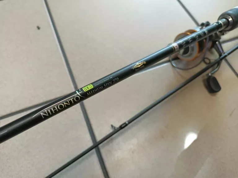 WĘDKA MIKADO NIHONTO MEDIUM SPIN 270 + KOŁOWROTEK JAXON GEAR RATIO 5:2:1
