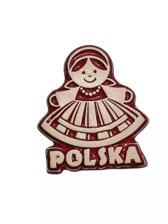 MAGNES ŁOWICZANKA POLSKA CZERWONA  HANDMADE