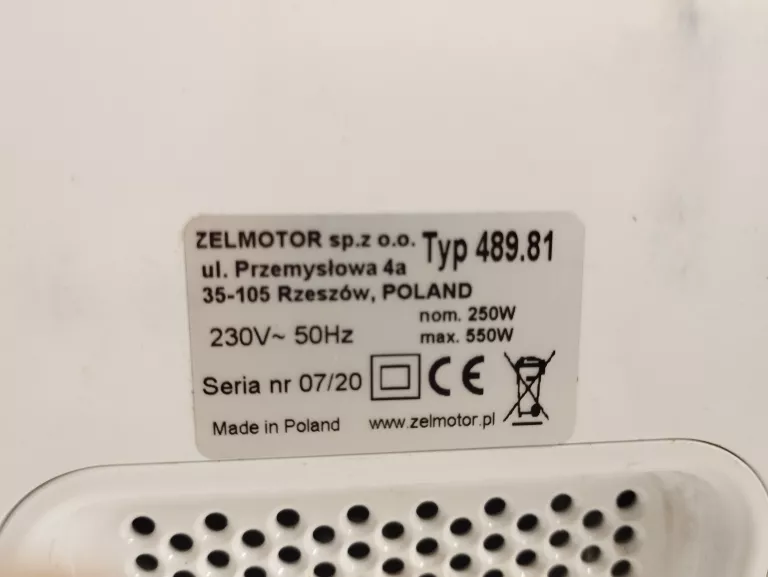 MASZYNKA DO MIĘSA ZELMOTOR 489,81 KOMPLET