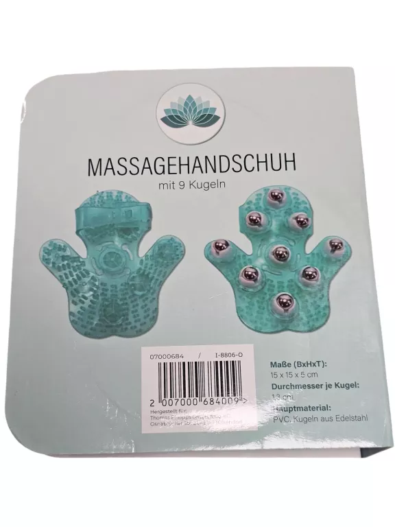 MASAŻER RĘCZNY LIMFATYCZNY 9 KULEK