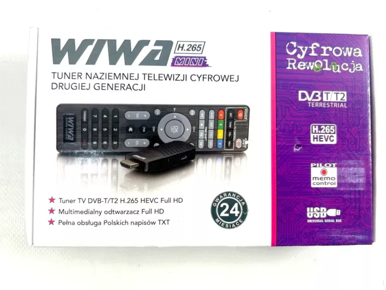 TUNER DEKODER DVB-T2 WIWA H.265