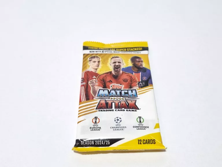 TOPPS UEFA CHAMPIONS LEAGUE MATCH ATTAX 202425 SASZETKA Z KARTAMI -12 KART