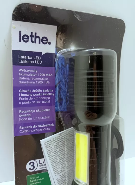 lethe-latarka-akumulatorowa-led-3-w-boczny-punkt-swietlny-241-ean-gtin-5902983630241