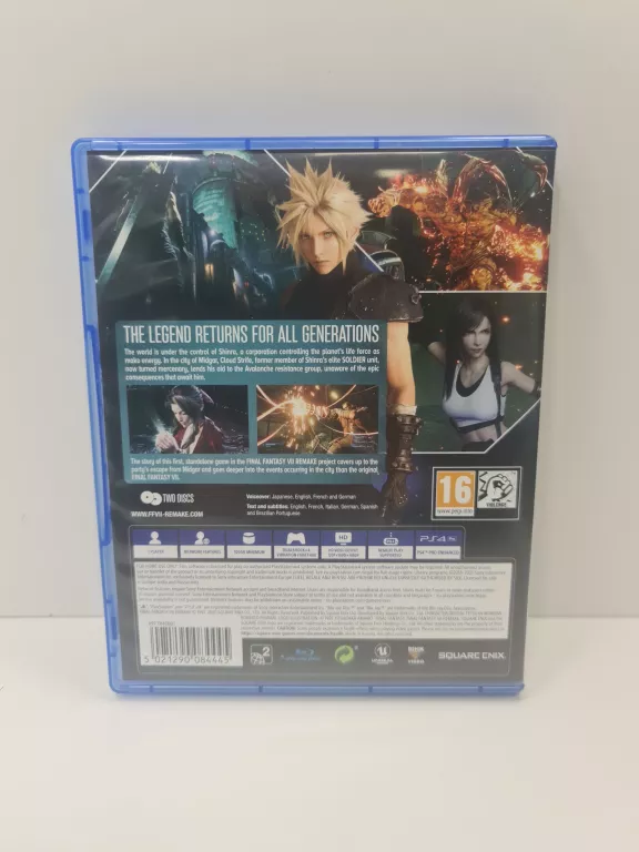 GRA NA PS4 FINAL FANTASY VII REMAKE