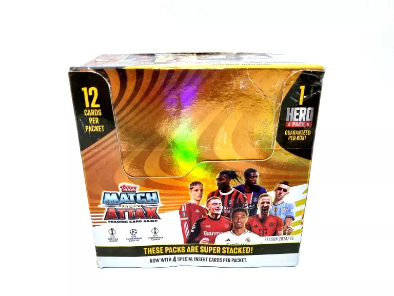 TOPPS UEFA CHAMPIONS LEAGUE MATCH ATTAX 202425 SASZETKA Z KARTAMI -12 KART