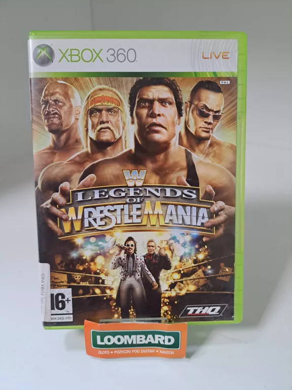 GRA XBOX 360 WWE LEGENDS OF WRESTLEMANIA