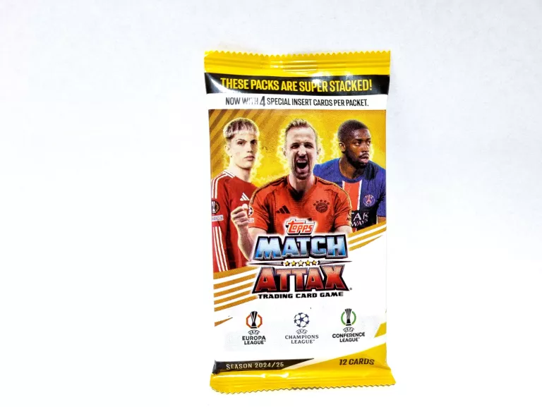 TOPPS UEFA CHAMPIONS LEAGUE MATCH ATTAX 202425 SASZETKA Z KARTAMI -12 KART
