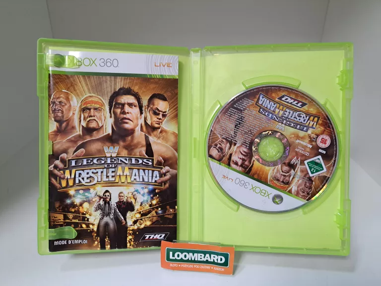 GRA XBOX 360 WWE LEGENDS OF WRESTLEMANIA