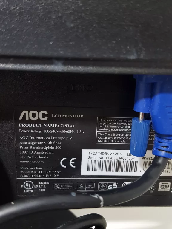 MONITOR AOC 719VA+