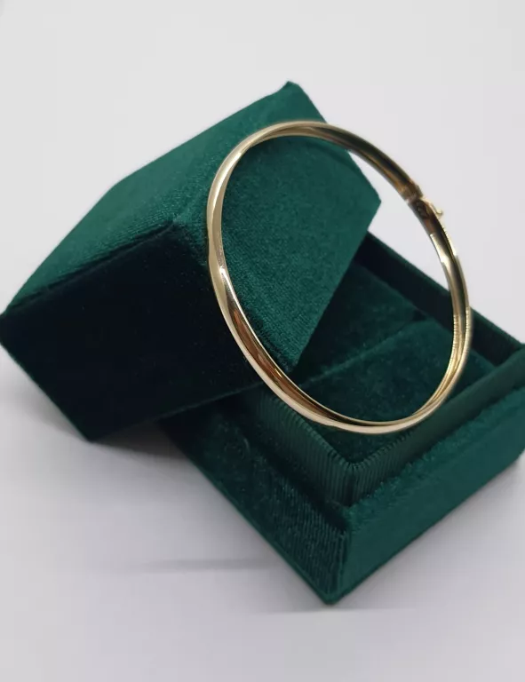 SZTYWNA ZŁOTA BRANSOLETKA 585 3,95GR - ŚRED: 6,5CM