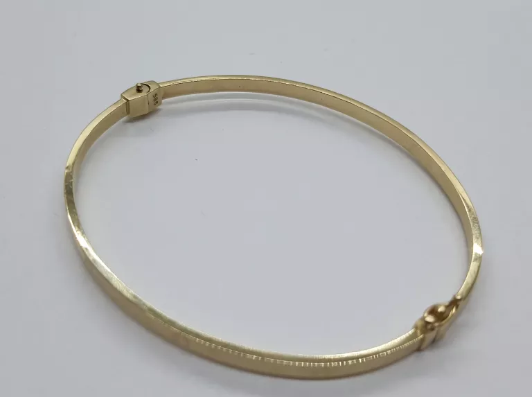 SZTYWNA ZŁOTA BRANSOLETKA 585 4,53GR ŚREDNICA 6,5CM