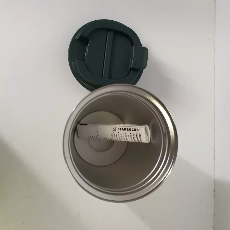 KUBEK TERMICZNY STARBUCKS ZIELONO BIAŁY