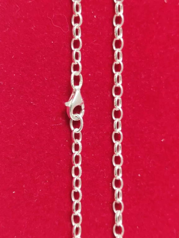 ŚLICZNY SREBRNY ŁAŃCUSZEK KRÓTKI ANKIER 5,4G 39CM