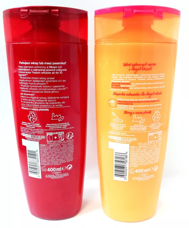 SZAMPON DO WŁOSÓW LOREAL ELSEVE 400ML MIX