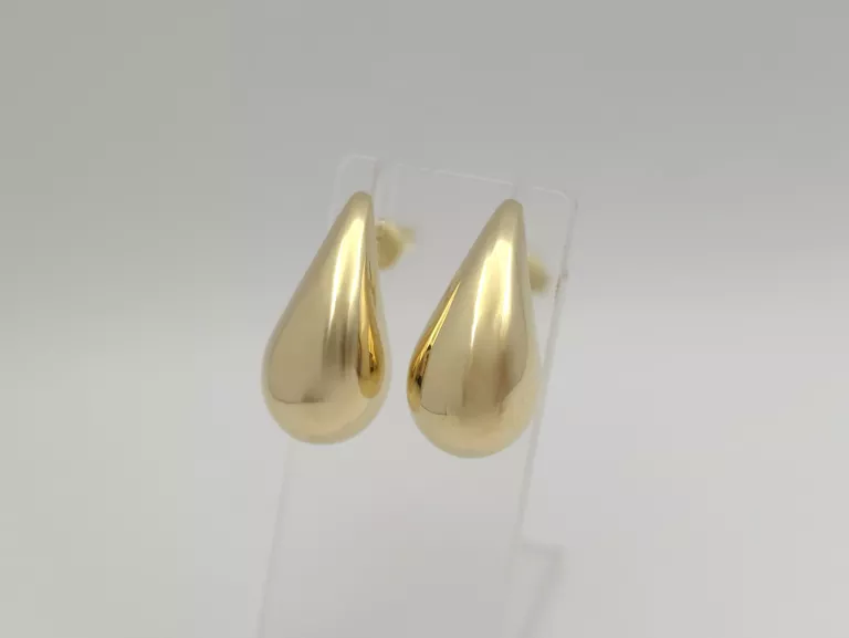 ZŁOTE KOLCZYKI ŁEZKI - 585 14K 3,00G