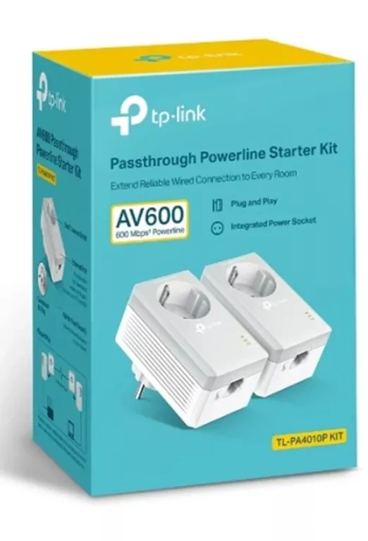 TRANSMITER SIECIOWY TP-LINK TL-PA4010P KIT AV600 FABRYCZNIE ZAPAKOWANE