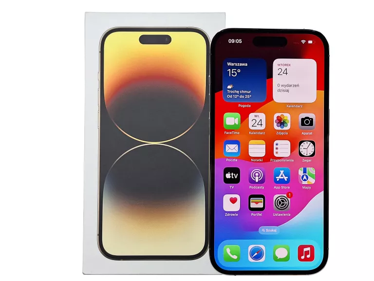TELEFON APPLE IPHONE 14 PRO 128GB BAT. 91% GOLD - WOLNY RYNEK