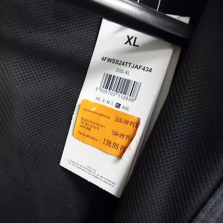 KURTKA WIATROWA 4F XL @WARTO