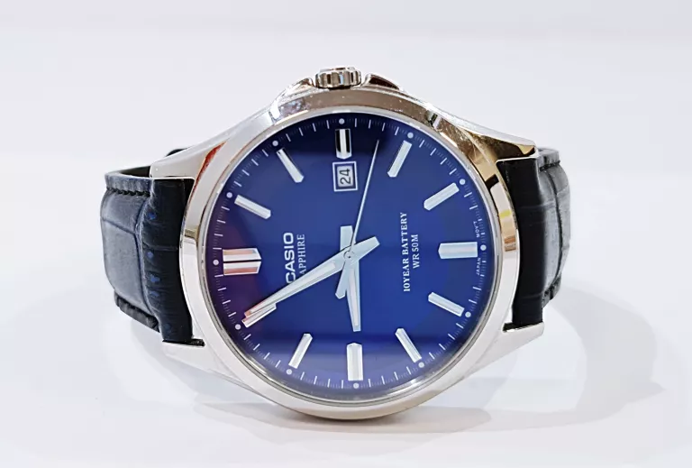 ZEGAREK CASIO MTS-100 SZAFIROWE SZKIEŁKO