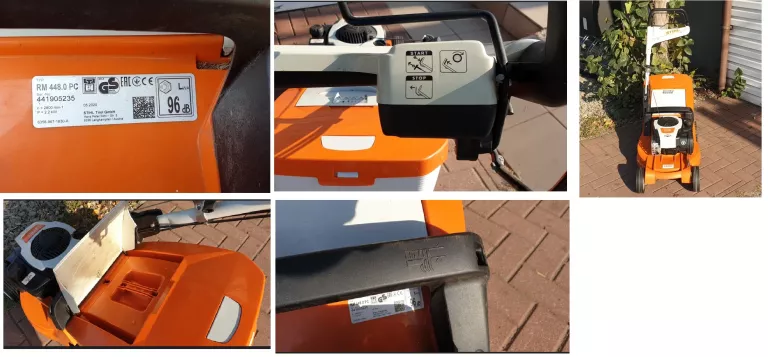 KOSIARKA STIHL RM 448 PC Z NAPĘDEM 46CM 2,6KW/3,5KM 55L REGULACJA WYSOKOŚC