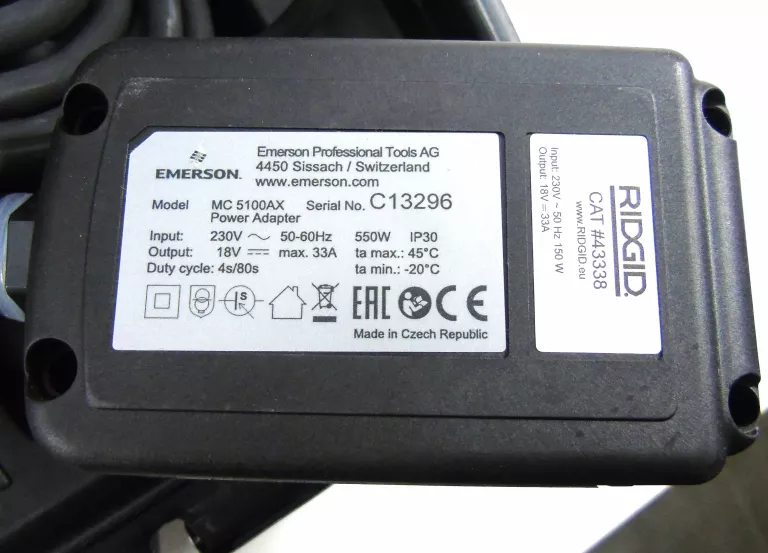 ZACISKARKA RIDGID RP 350 + WALIZKA + SZCZĘKI