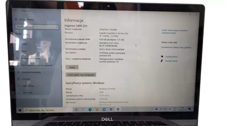 LAPTOP DELL INSPIRON 14 5000 I5 8/256GB DOTYKOWY EKRAN