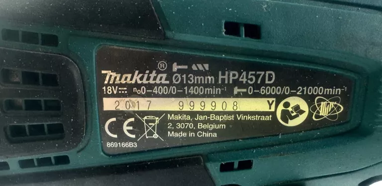 ZESTAW WKRĘTAREK MAKITA HP457D!