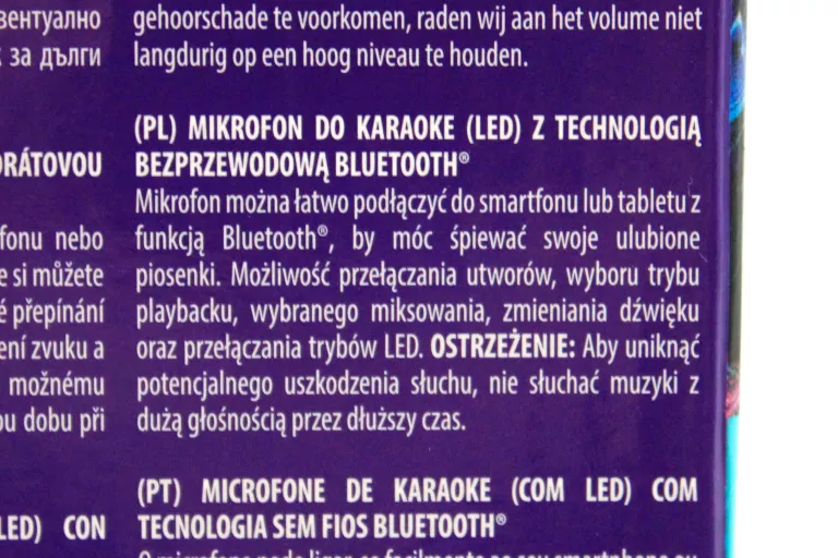 MIKROFON KARAOKE LED LB-SV-KMIC03 KOMPLET