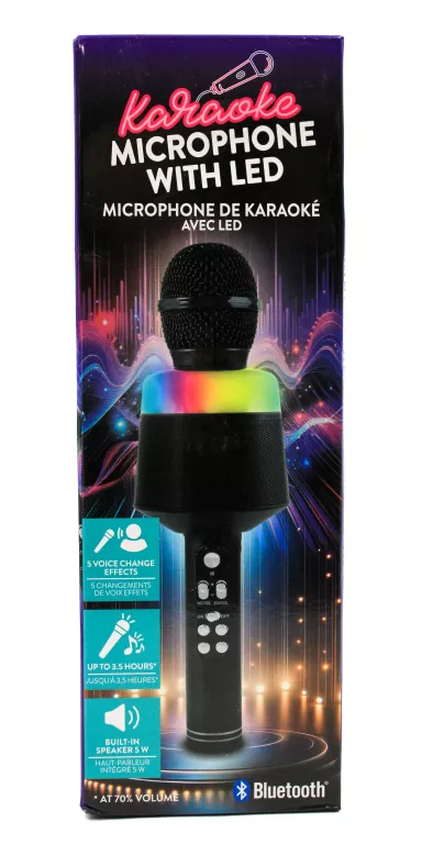 MIKROFON KARAOKE LED LB-SV-KMIC03 KOMPLET