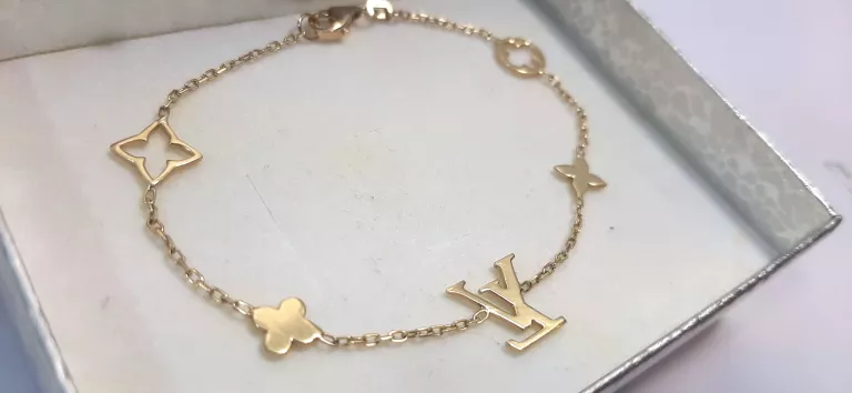 PIĘKNA DELIKATNA ZŁOTA BRANSOLETKA 2,54 GR 585 PR
