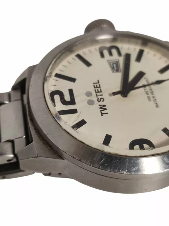 ZEGAREK MĘSKI TW STEEL TW21 SREBRNA BRANSOLETA