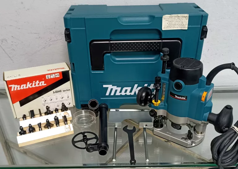 FREZARKA GÓRNOWRZECIONOWA MAKITA RP1110C + FREZY MAKITA