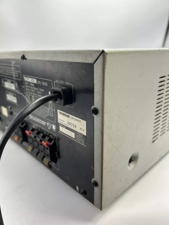 AMPLITUNER THOMSON DPL-550S 300W SREBRNY USZKODZONY! OPIS!