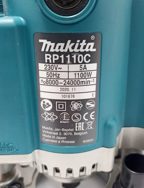 FREZARKA GÓRNOWRZECIONOWA MAKITA RP1110C + FREZY MAKITA