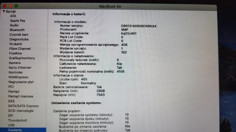 LAPTOP MACBOOK AIR 13 A1466 I7 3GEN 8GB 128GB