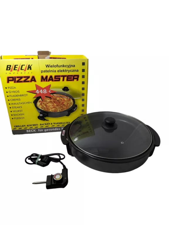 WIELOFUNKCYJNA PATELNIA ELEKTRYCZNA PIZZA MASTER BECK 1500W PUDEŁKO