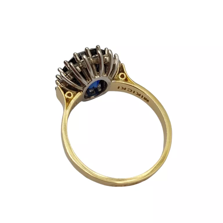 CUDOWNY "PRINCESS DIANA RING" ZŁOTY PIERŚCIONEK P:585 W:5,23 R:18