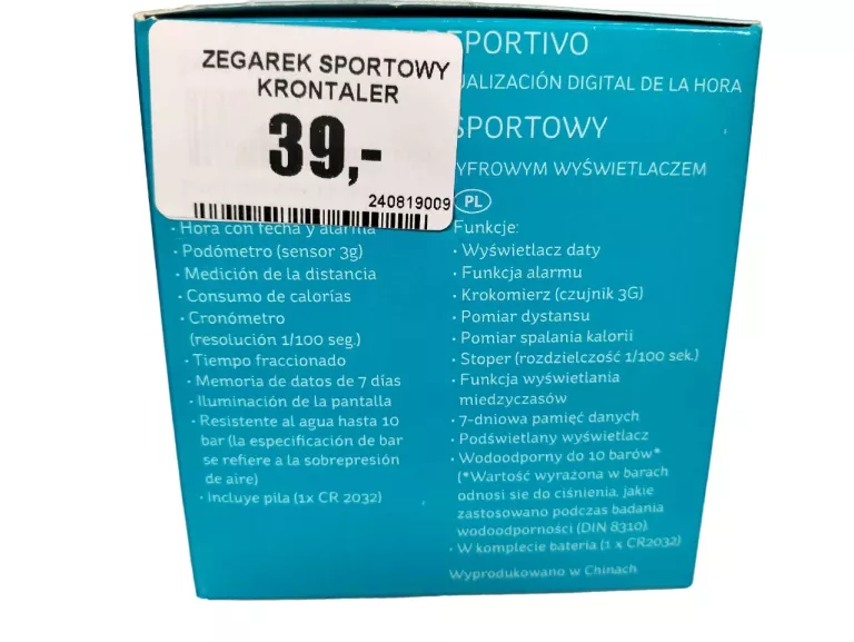 ZEGAREK SPORTOWY KRONTALER