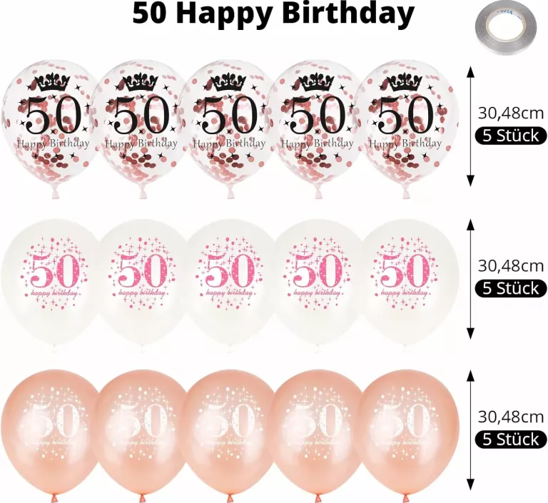 GOLDROCK BALONY NA 50. URODZINY
