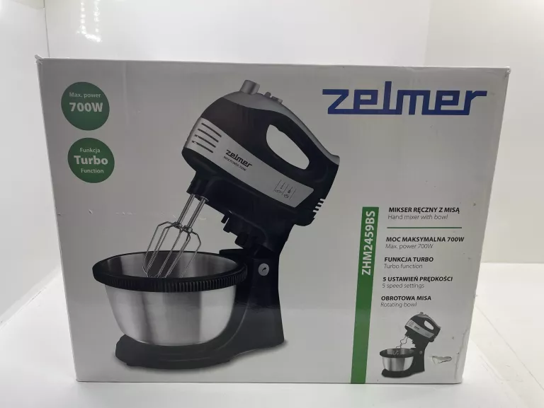 MIKSER Z MISĄ OBROTOWĄ 2,5L CZARNY 700W ZELMER- ZHM2459BS