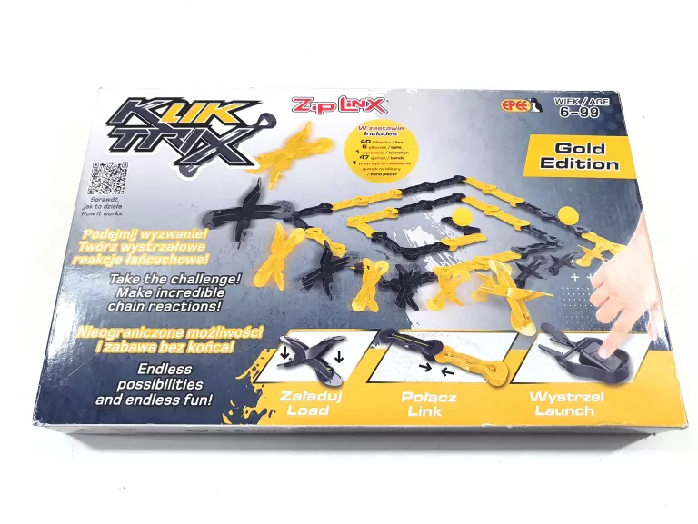 KLIK TRIX GOLD EDITION WYSTRZAŁOWE KLOCKI KONSTRUKCYJNE 6+ EPEE