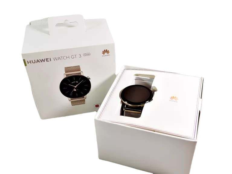 SMARTWATCH DAMSKI HUAWEI WATCH GT 3 42MM ELEGANT ZŁOTY ZESTAW