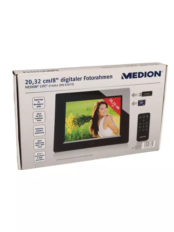 RAMKA CYFROWA MEDION MD 83870 + PILOT