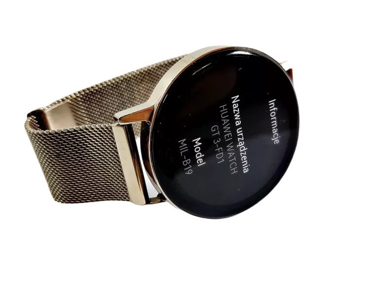 SMARTWATCH DAMSKI HUAWEI WATCH GT 3 42MM ELEGANT ZŁOTY ZESTAW