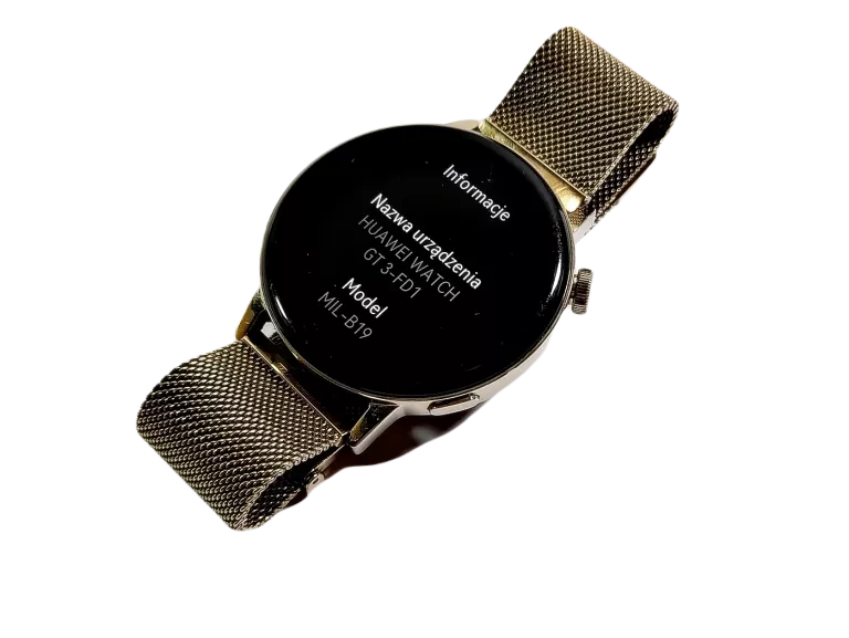 SMARTWATCH DAMSKI HUAWEI WATCH GT 3 42MM ELEGANT ZŁOTY ZESTAW