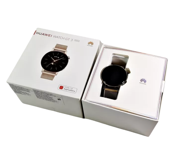 SMARTWATCH DAMSKI HUAWEI WATCH GT 3 42MM ELEGANT ZŁOTY ZESTAW