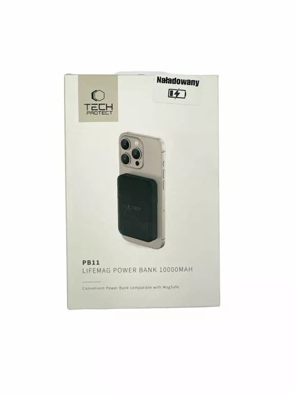 POWERBANK Z ŁADOWANIEM INDUKCYJNYM 10000 MAH 15W, TECH-PROTECT PB11 LIFEMA