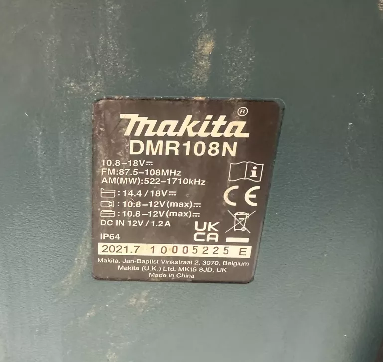 RADIO BUDOWLANE MAKITA DMR108N!