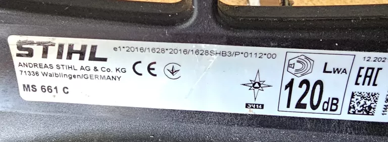 PIŁA ŁAŃCUCHOWA STIHL MS 661C 12.2021R