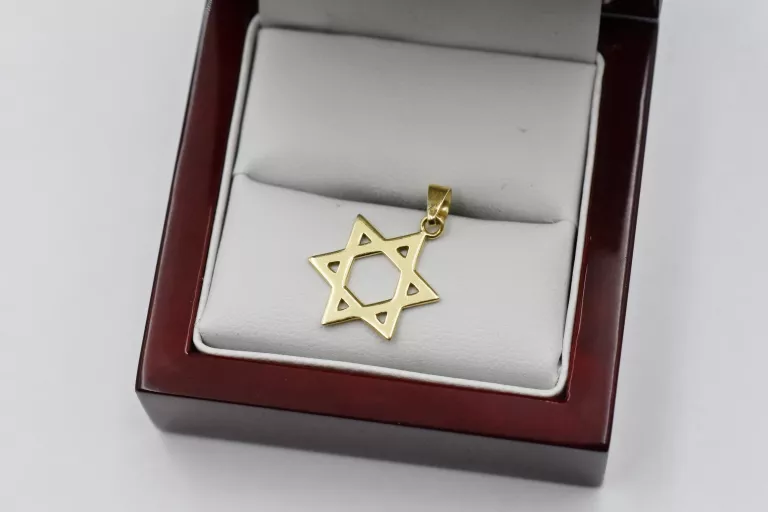 ZŁOTA GWIAZDA DAWIDA - 14K 585 - 1,58G